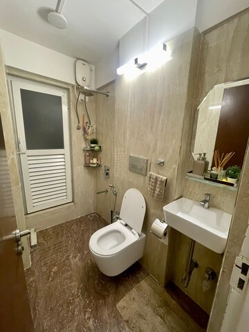 Bathroom in 1 BHK Apartment at Ruparel Orion, Chembur – for Rent