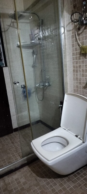Bathroom in 3 BHK Apartment at Regency Cosmos, Baner – for Rent