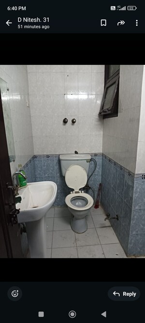 Bathroom in 3 BHK Independent House at RWA Apartments Sector 39, Sector 39 – for Rent