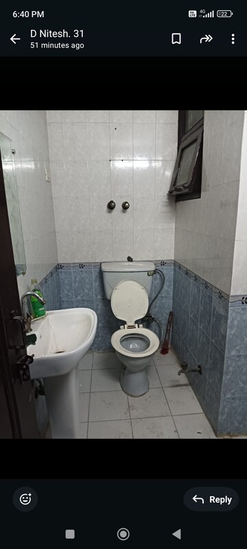 Bathroom in 3 BHK Independent House at RWA Apartments Sector 39, Sector 39 – for Rent