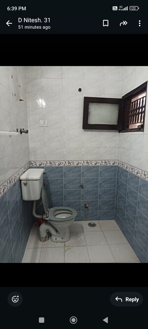 Bathroom in 3 BHK Independent House at RWA Apartments Sector 39, Sector 39 – for Rent