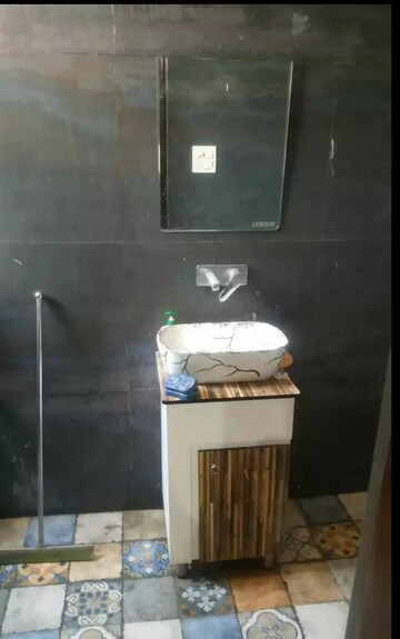 Bathroom in 1 BHK Builder Floor at Dhakoli – for Rent