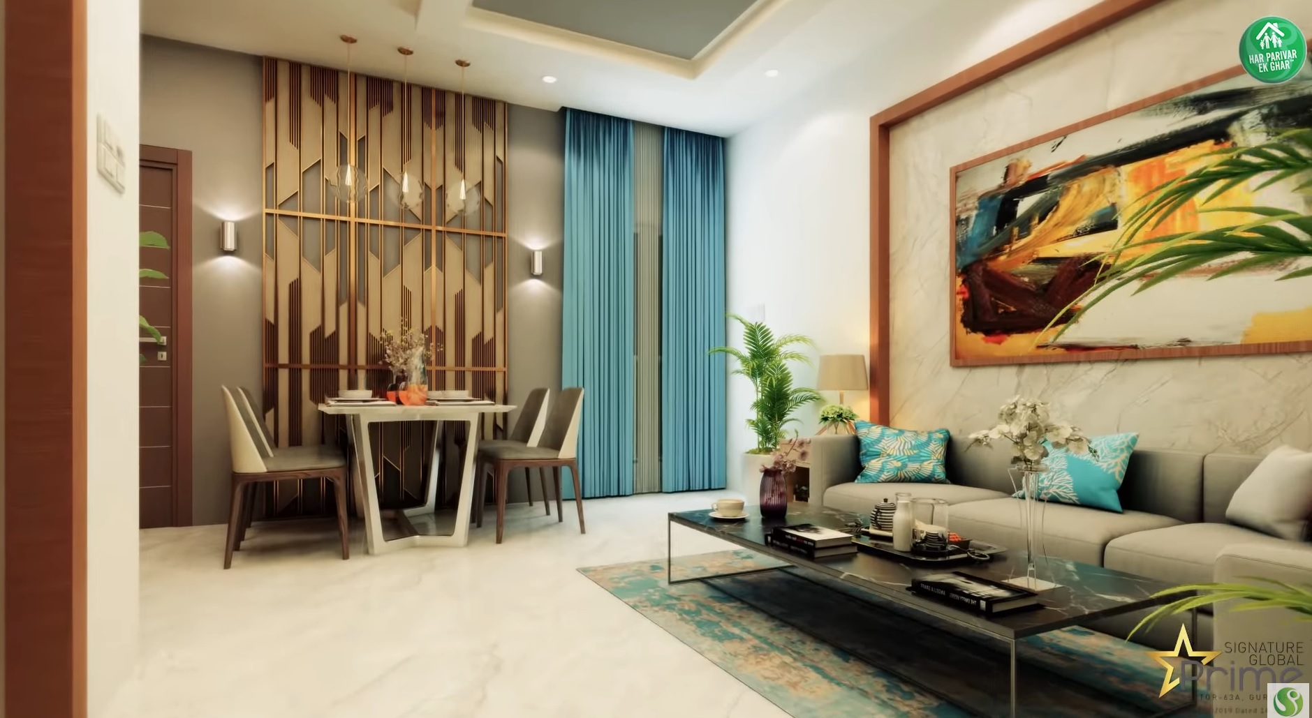 2 BHK + Pooja Room Apartment For Rent in Signature Global Prime