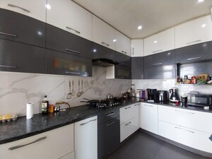 Kitchen in 5 BHK Penthouse at Adani Oyster Platinum Tower, Sector 102 – for Rent