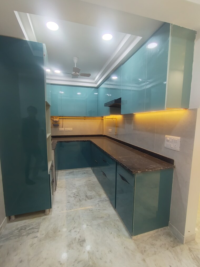 Kitchen, malviya nagar 3 Bedroom 1025 Sq.Ft. Builder Floor In Malviya Nagar Delhi 9466372