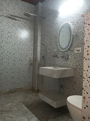 Bathroom in 3 BHK Builder Floor at Sukhdev Vihar – for Rent
