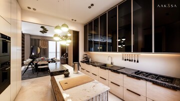 Kitchen in 4 BHK Apartment at Techno Aakasa, Worli – for Sale