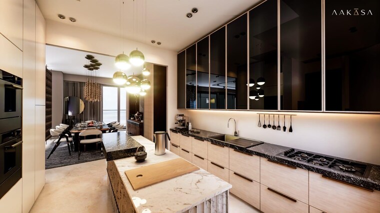 Kitchen, techno-aakasa 4 Bedroom 1596 Sq.Ft. Apartment In Worli Mumbai 9466545