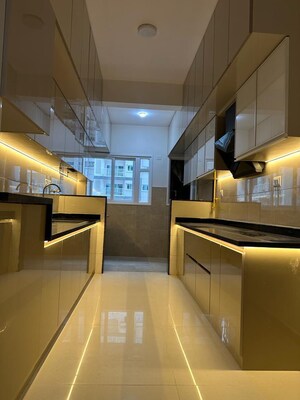 Kitchen in 3 BHK Apartment at L&T Raintree Boulevard, Hebbal – for Rent