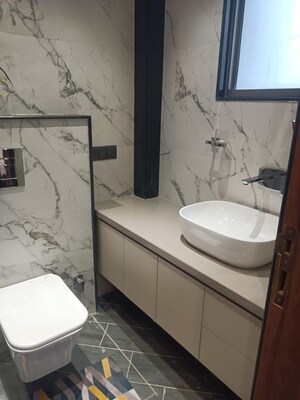 Bathroom in 3 BHK Builder Floor at Vivek Vihar Phase 1 – for Rent