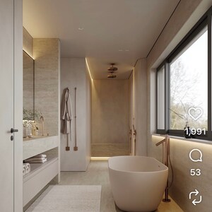 Bathroom in 4 BHK Builder Floor at Vasant Vihar – for Sale