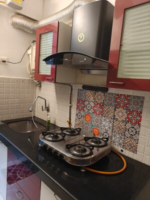 Master Bedroom in 1 BHK Apartment at Bhoomi Acres, Thane West – for Rent