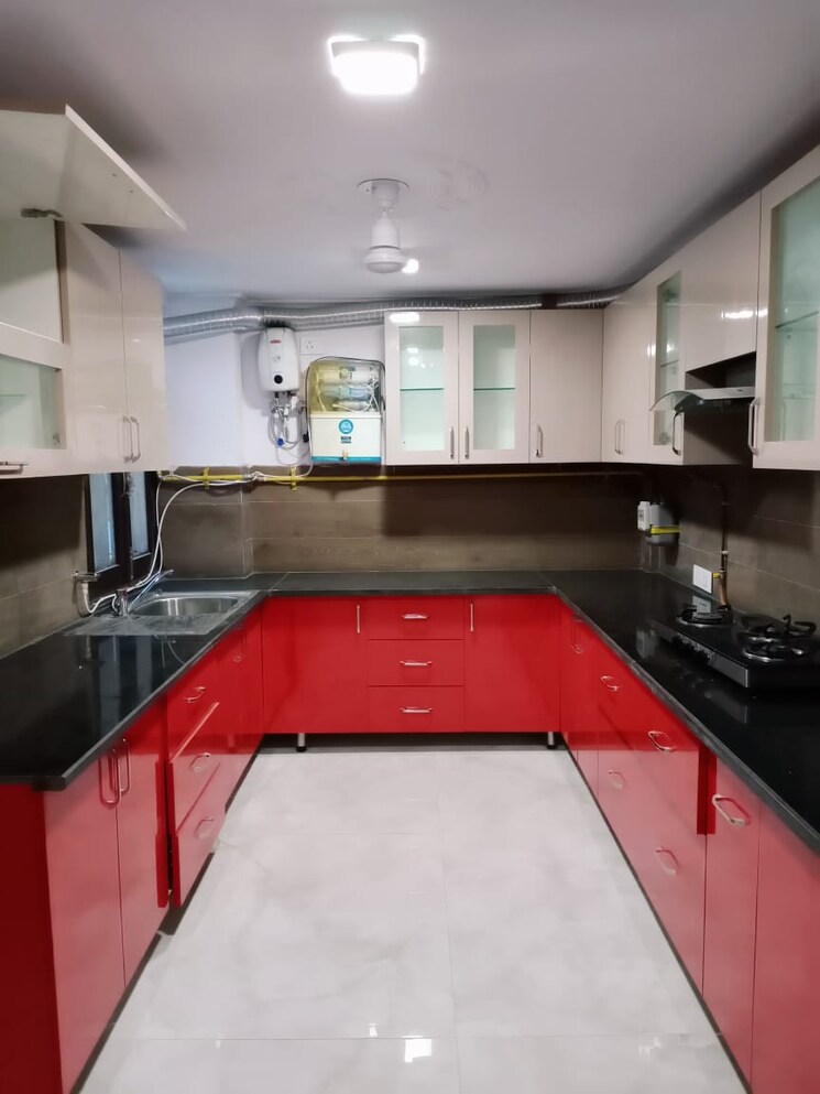 Kitchen, east-of-kailash-block-b-rwa 3 Bedroom 250 Sq.Yd. Builder Floor In East Of Kailash Delhi 9466849