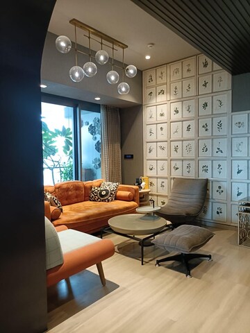 Living Room in 4 BHK Apartment at Lodha The World Towers World One Tier 2, Worli – for Sale