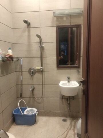 Bathroom in 3 BHK Builder Floor at Gulmohar Park – for Rent