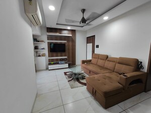 Living Room in 2 BHK Apartment at Rattan Icon, Seawoods Sector 50 – for Rent