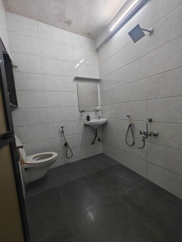 Bathroom in 3 BHK Apartment at Shiva Palm Beach CHS, Nerul Sector 4 – for Rent
