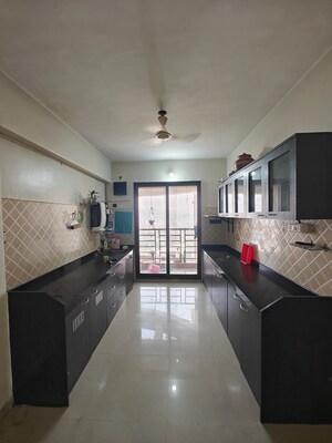 Kitchen in 3 BHK Apartment at Tulsi Sagar, Nerul – for Rent