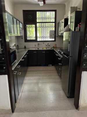 Kitchen in 4 BHK Builder Floor at Greater Kailash I – for Rent