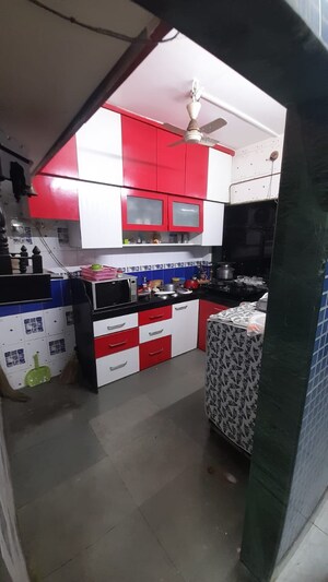 Kitchen in 1 BHK Apartment at Shiv Srushti CHS Kalwa, Kalwa – for Sale