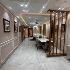 Living Room in 4 BHK Builder Floor at Vipin Garden – for Sale