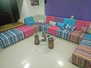Living Room in 2 BHK Penthouse at Kopar Khairane – for Rent