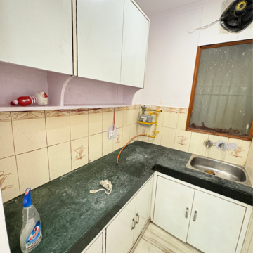 Kitchen in 1 BHK Builder Floor at Khirki Extension – for Sale