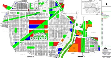  Plot – Map Location View at KHB Surya City Phase I, Chandapura - for Sale