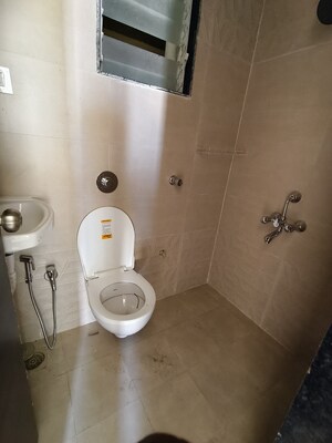 Bathroom in 1 BHK Apartment at DGS Sheetal Tapovan, Malad East – for Rent