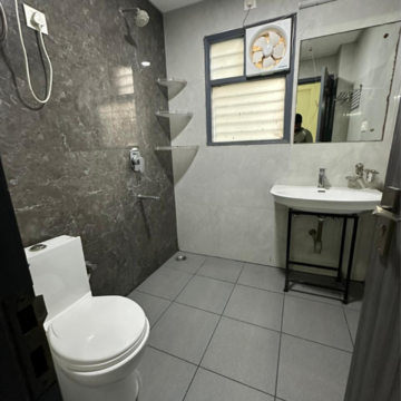 Bathroom in 2 BHK Builder Floor at Chattarpur – for Rent