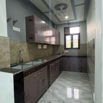 Kitchen in 2 BHK Builder Floor at Chattarpur – for Rent
