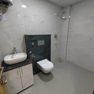 Bathroom in 2 BHK Builder Floor at Chattarpur – for Rent