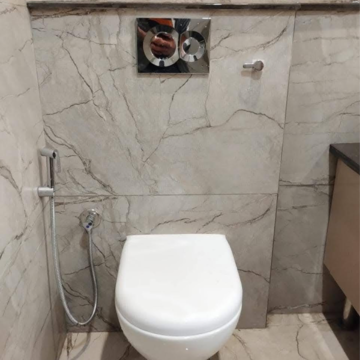 Bathroom in 1 BHK Builder Floor at Chattarpur – for Rent