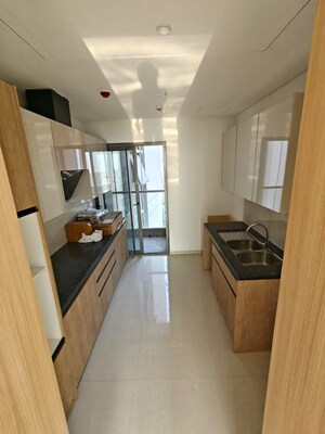 Kitchen in 4 BHK Apartment at Rustomjee Crown, Prabhadevi – for Rent