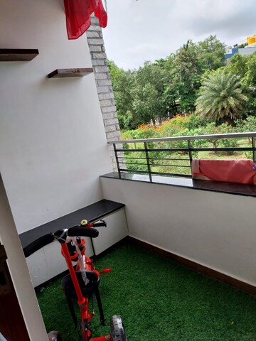 Balcony in 3 BHK Apartment at Nandi Citadel, Bannerghatta Road – for Rent