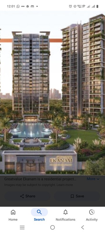 4 BHK Apartment For Sale in Great Value Ekanam, Sector 107