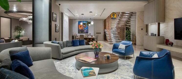 Living Room, k-raheja-artesia 4 Bedroom 3702 Sq.Ft. Apartment In Worli Mumbai 9467830