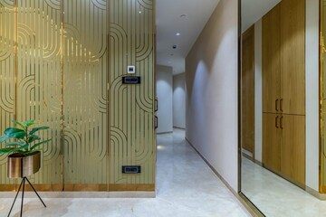 Living Room in 4 BHK Apartment at Lodha World Crest, Worli – for Rent