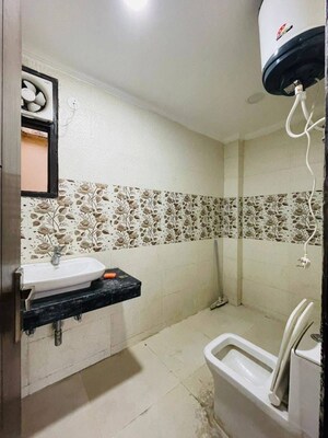 Bathroom in 3 BHK Builder Floor at Chattarpur – for Rent