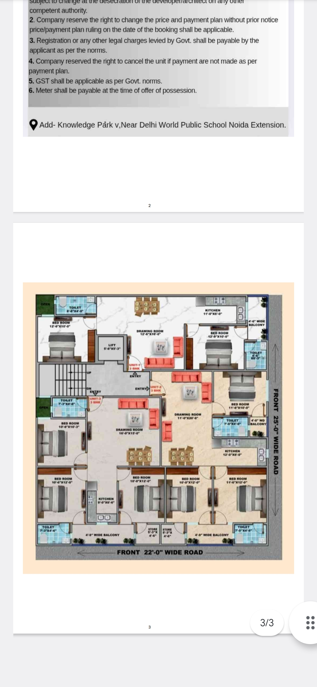 3 BHK Builder Floor For Sale in Bhajanka Home