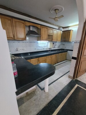 Kitchen in 2 BHK Builder Floor at Kailash Hills – for Rent