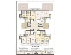 Floor Plan in 2 BHK Apartment at Neelkanth Avenue, Kharghar – for Sale