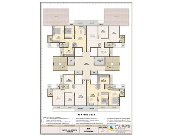 Floor Plan in 2 BHK Apartment at Neelkanth Avenue, Kharghar – for Sale