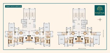 Floor Plan in 3 BHK Apartment at Varsha Balaji Park, Kharghar – for Sale