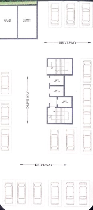 Floor Plan in 2 BHK Apartment at Gurukrupa Aramus Rudra, Kharghar Sector 18 – for Sale