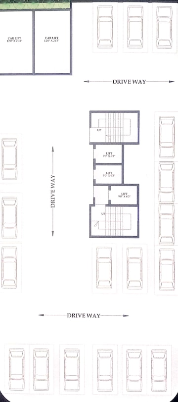 Floor Plan in 3 BHK Apartment at Gurukrupa Aramus Rudra, Kharghar Sector 18 – for Sale