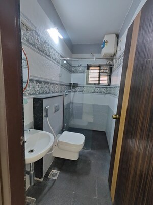 Attached Bathroom in 3 BHK Apartment at Menka Apartment, Indiranagar – for Rent