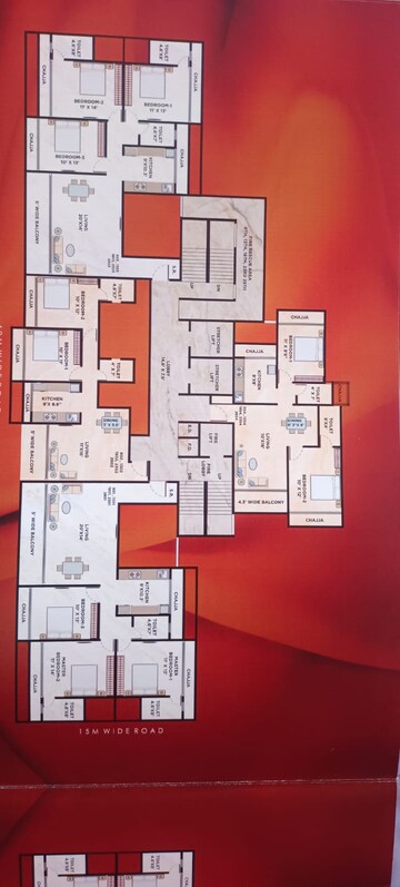 Floor Plan in 2 BHK Apartment at Admire 19 The Pinnacle, Kharghar Sector 19 – for Sale