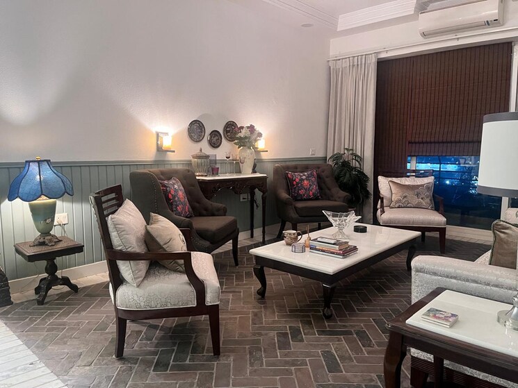Living Room, aba-cleo-county 4 Bedroom 3195 Sq.Ft. Apartment In Sector 121 Noida 9470154