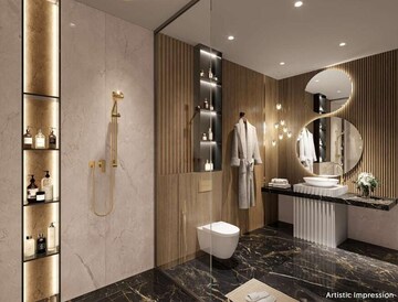 Attached Bathroom in 4 BHK Apartment at Worli – for Sale